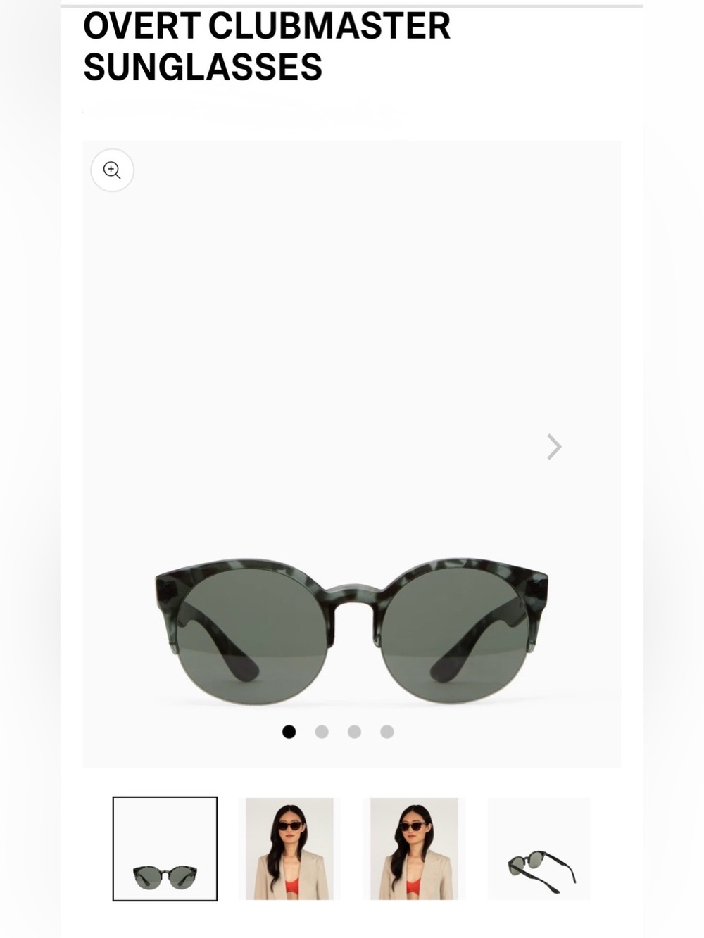 Matt & Nat Overt Clubmaster Sunglasses Green